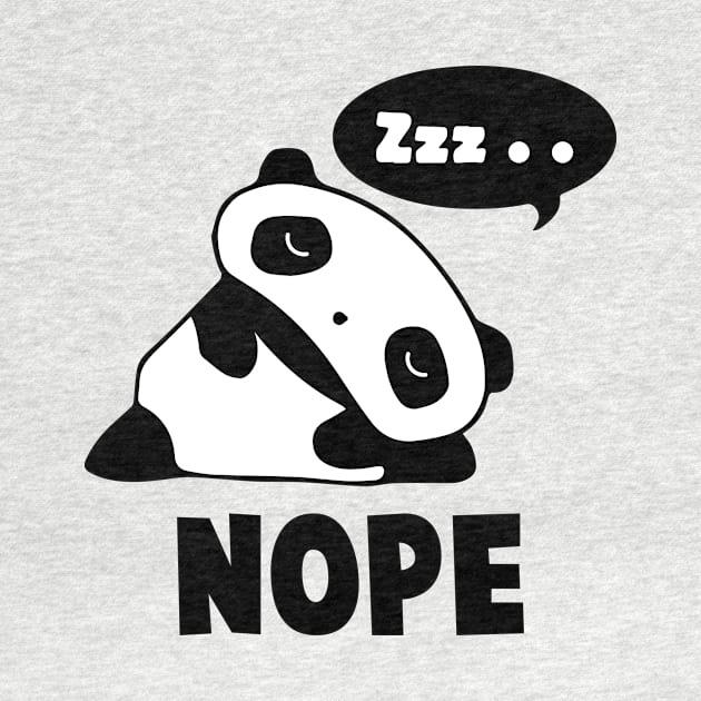 NOPE' Lazy Panda by ourwackyhome